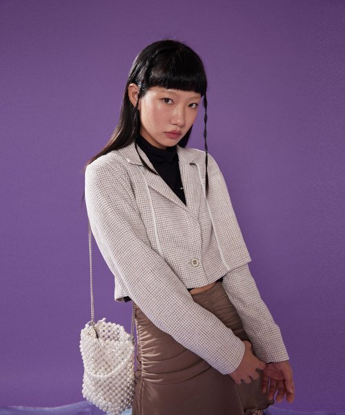 PLASMASPHERE(プラズマスフィア)の「21FW ROYAL JACKET(BEIGE)(テーラードジャケット・レディース・ベージュ・FREE)」の1枚目の写真