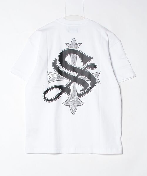 NAMED COLLECTIVE ラインストーンTシャツ A'GEM/9 × .kom 『SUPPLIER/サプライヤー』Tribal Cross Tee/ライン