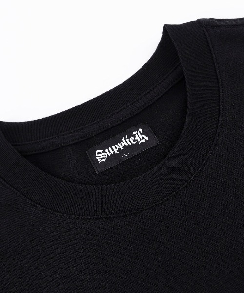 SUPPLIER(サプライヤー)の「A'GEM/9 × .kom 『SUPPLIER/サプライヤー』Tribal Cross Tee/ラインストーンクロスTシャツ(Tシャツ/カットソー・メンズ・ホワイト/ブラック/ピンク・L/M/S)」の5枚目の写真