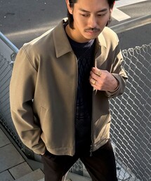 NOLLEY'S LIGHT（ノーリーズライト）の「ウォームストレッチジップブルゾン（ブルゾン）」