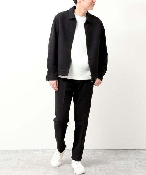 NOLLEY'S LIGHT（ノーリーズライト）の「ウォームストレッチジップブルゾン（ブルゾン・メンズ・ベージュ/ネイビー/チャコールグレー・M/L/XL）」の4枚目の写真