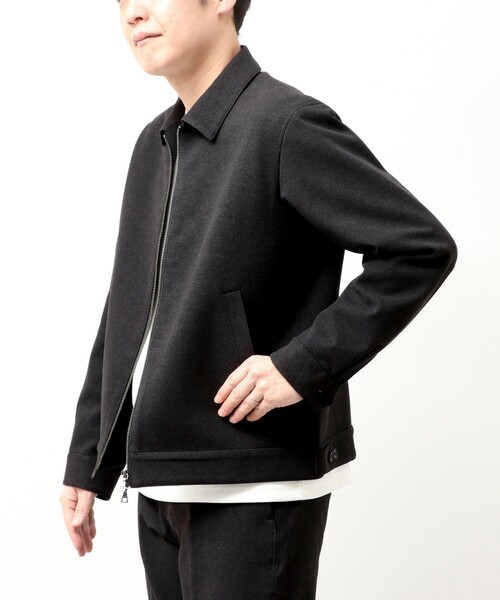 NOLLEY'S LIGHT（ノーリーズライト）の「ウォームストレッチジップブルゾン（ブルゾン・メンズ・ベージュ/ネイビー/チャコールグレー・M/L/XL）」の7枚目の写真