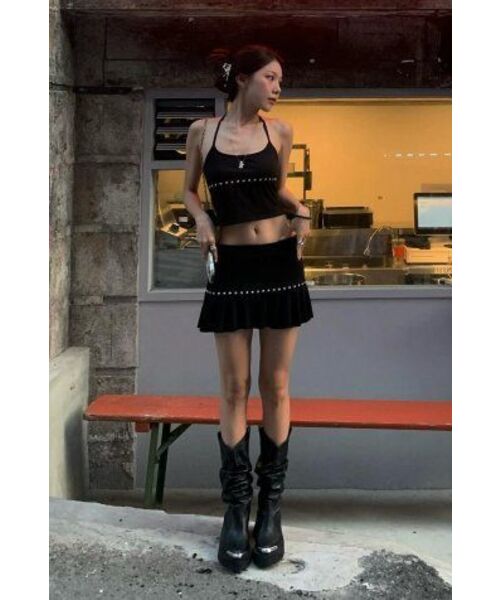 EXPIRED GIRL(エクスパイアードガール)の「エピスカート ブラック(スカート・レディース・その他・FREE)」の3枚目の写真