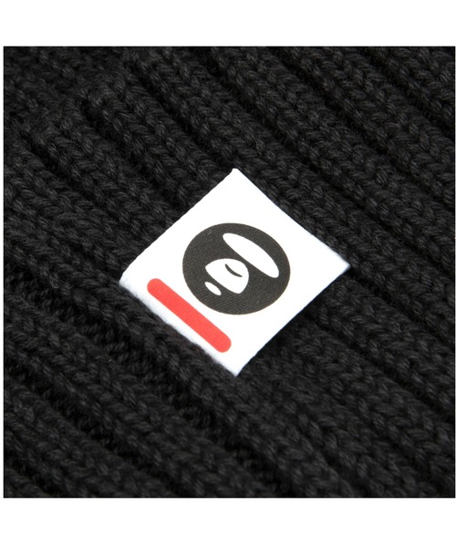 AAPE BY A BATHING APE（エーエイプバイアベイシングエイプ）の「AAPE NOW KNIT CAP（ニットキャップ/ビーニー・メンズ・ブラック・FREE）」の4枚目の写真