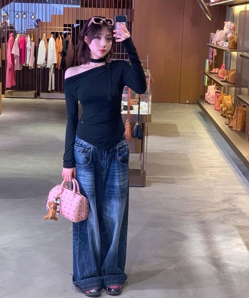 OPUS 0012(オーパス0012)の「Op. 09 SAVANNA MELTED DENIM PANTS M/BLUE(デニムパンツ・レディース・その他・SMALL/X-SMALL/LARGE/MEDIUM)」の8枚目の写真