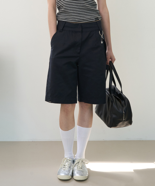 ZIZEMUSEUM(ジゼミュージアム)の「HALF CARPENTER WORK PANTS (NAVY)(その他パンツ・レディース・その他・SMALL/MEDIUM)」の1枚目の写真
