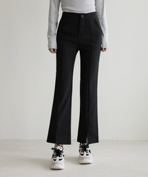 GCLIP（ジクリップ）の「シークレットバンディングフロントラインスリットセミブーツカットスラックス（スラックス）」