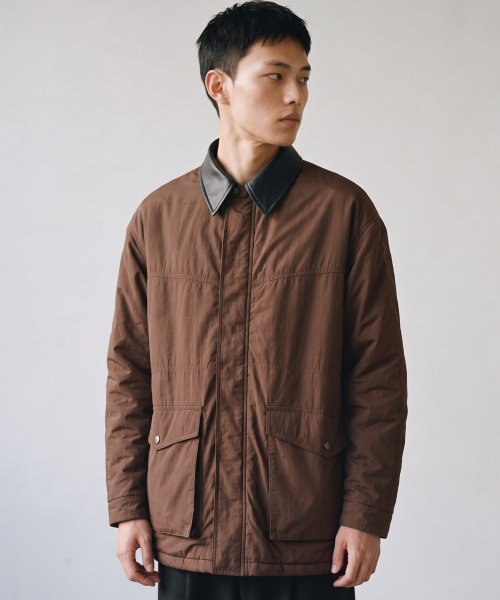 BALLUTE(バリュート)の「MA-1 PADDED HALF JUMPER (BROWN)(ブルゾン・メンズ・その他・MEDIUM/LARGE)」の1枚目の写真