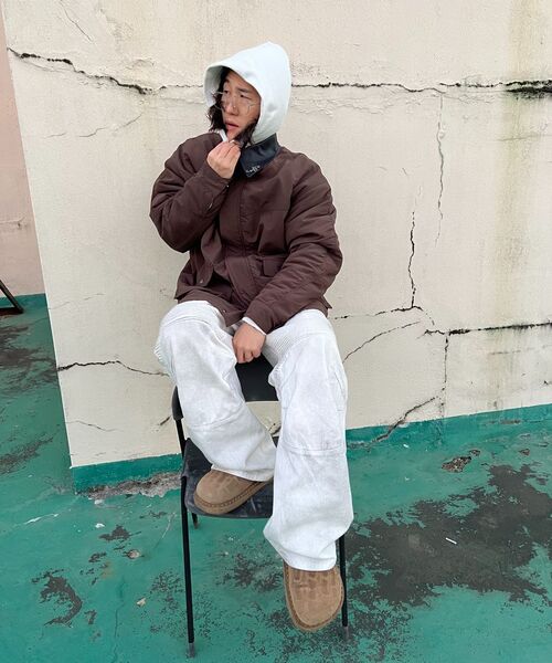 BALLUTE(バリュート)の「MA-1 PADDED HALF JUMPER (BROWN)(ブルゾン・メンズ・その他・MEDIUM/LARGE)」の7枚目の写真