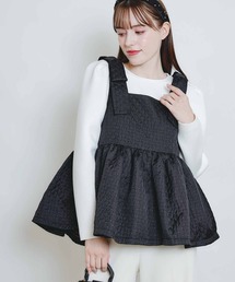 PICCIN（ピッチン）の「ショルダーリボンジャガードビスチェ（キャミソール）」