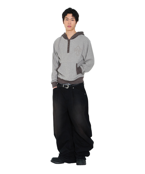 AAKAM(アーカム)の「CROS2 Contrast Button Hoodie (Gray)(パーカー・レディース・その他・1/2)」の14枚目の写真