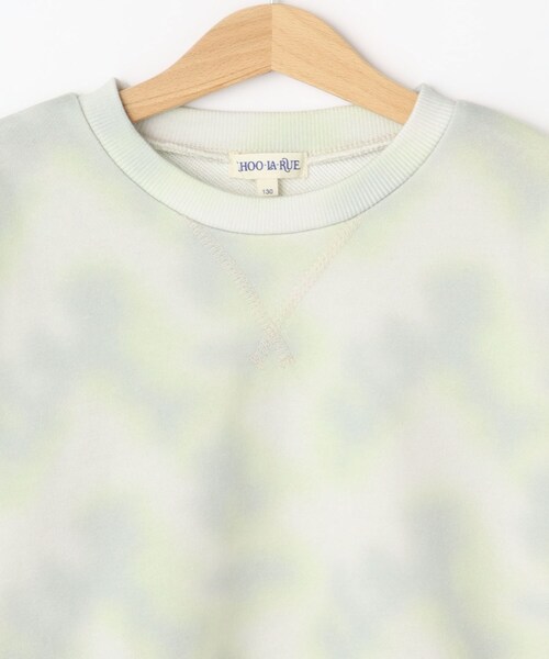 SHOO・LA・RUE（シューラルー）の「【130-150cm】タイダイ柄プリント裏毛スウェット（スウェット・キッズ・スモーキーグリーン系1/ブルー系5・14/13/15 ）」の9枚目の写真