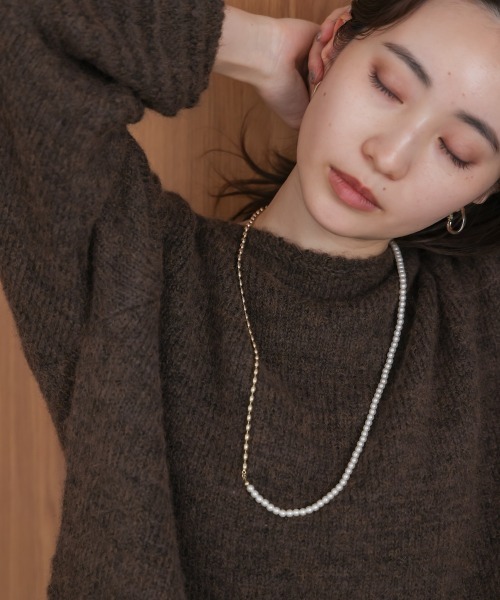 Bou Jeloud（ブージュルード）の「パール＊メタルロングネックレス（ネックレス・レディース・シルバー/ゴールド・ONESIZE）」の6枚目の写真