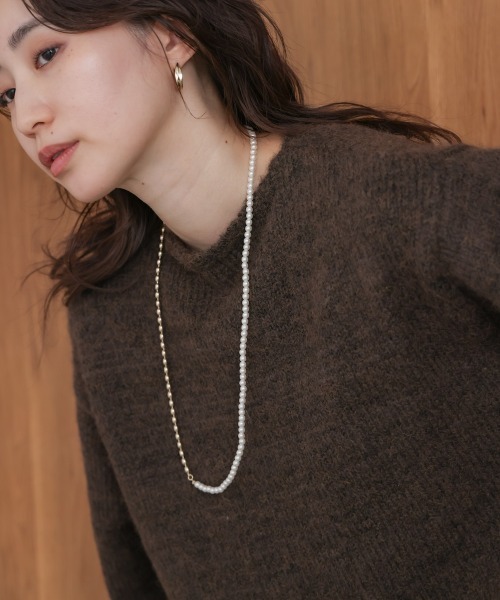 Bou Jeloud（ブージュルード）の「パール＊メタルロングネックレス（ネックレス・レディース・シルバー/ゴールド・ONESIZE）」の8枚目の写真