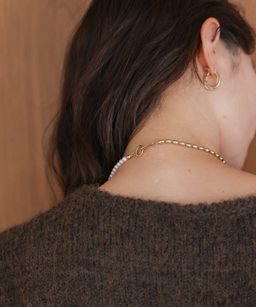 Bou Jeloud（ブージュルード）の「パール＊メタルロングネックレス（ネックレス・レディース・シルバー/ゴールド・ONESIZE）」の10枚目の写真