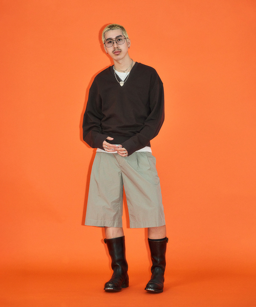 CITYSHOP（シティーショップ）の「[THE MOOD] V-NECK プルオーバー（シャツ/ブラウス・レディース・ブラック/グリーン・38/36）」の8枚目の写真