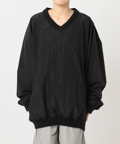 CITYSHOP（シティーショップ）の「[THE MOOD] V-NECK プルオーバー（シャツ/ブラウス・レディース・ブラック/グリーン・38/36）」の14枚目の写真