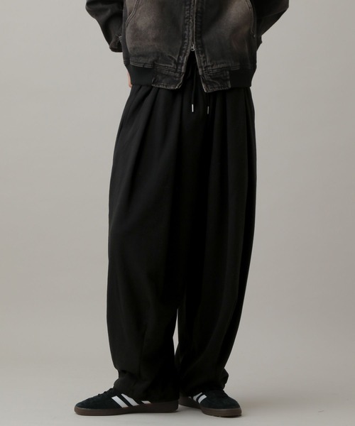 LAND MUSEUM（ランドミュージアム）の「LAND MUSEUM／バルーンスウェットパンツ（スウェットパンツ・メンズ・ブラック/グレー・FREE）」の2枚目の写真