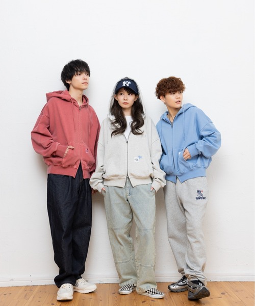 kaoyorinakami（カオヨリナカミ）の「balloon short zip hoodie / バルーンショートジップフーディ（パーカー・メンズ・ブラック/レッド/ネイビー/ブルー/グレー・MEDIUM/SMALL/X-LARGE/LARGE）」の18枚目の写真