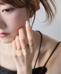 Ms.yuu by Nothing And Others（ミスユーバイナッシングアンドアザーズ）の「【AKB48 千葉恵里さん着用】Ms.yuu by Nothing And Others/3連コネクテッドリング（リング）」