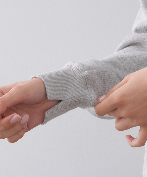 OPAQUE.CLIP（オペークドットクリップ）の「コード刺繍裏毛プルオーバー【洗濯機OK】（スウェット・レディース・グレー/ブラック・38/40）」の15枚目の写真