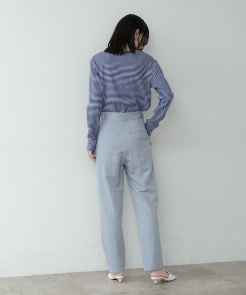 GALLEST（ギャレスト）の「ボーダーカットソー（Tシャツ/カットソー・レディース・ホワイト系3/ブラック系2/パープル系1・38）」の6枚目の写真