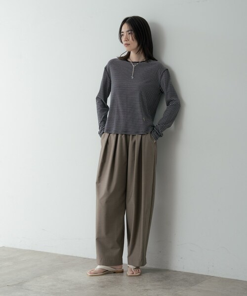 GALLEST（ギャレスト）の「ボーダーカットソー（Tシャツ/カットソー・レディース・ホワイト系3/ブラック系2/パープル系1・38）」の20枚目の写真