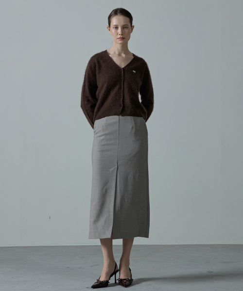 AHRE(アフレ)の「Noelle Wholegarment Cashmere Wool Cardigan_BROWN(ニット/セーター・レディース・その他・SMALL/MEDIUM)」の2枚目の写真