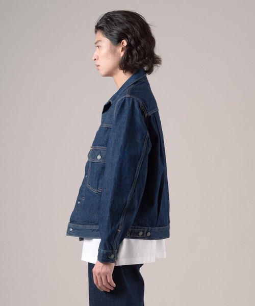 Levi's（リーバイス）の「Levi's/リーバイス TYPEⅡトラッカージャケット（デニムジャケット・メンズ・ダークインディゴブルー・S/XL/L/M）」の2枚目の写真