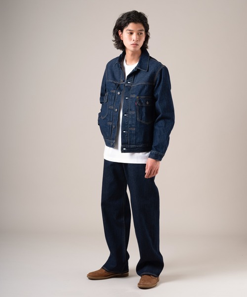 Levi's（リーバイス）の「Levi's/リーバイス TYPEⅡトラッカージャケット（デニムジャケット・メンズ・ダークインディゴブルー・S/XL/L/M）」の4枚目の写真