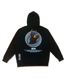 DOUBLE JD（ダブルジェイディー）の「ドーベルマン 裏起毛フードパーカー (ブラック)（パーカー）」