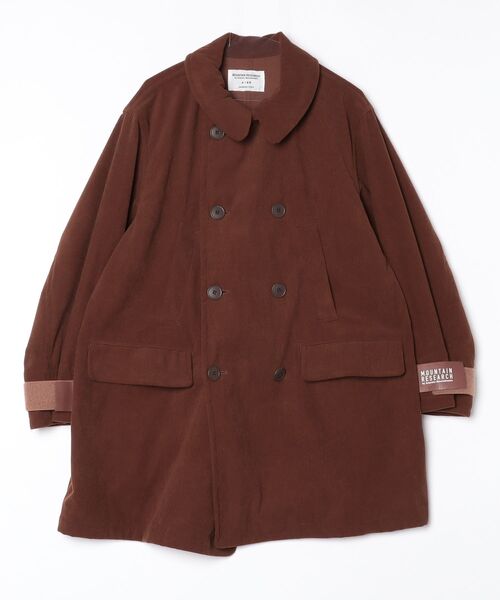 MOUNTAIN RESEARCH(マウンテンリサーチ)の「【MOUNTAIN RESEARCH】マウンテンリサーチ A Coat(ピーコート・メンズ・ブラウン・SMALL)」の1枚目の写真