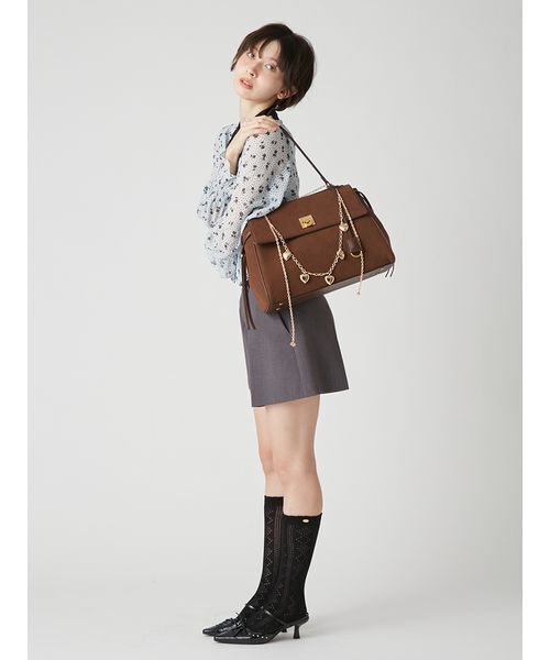 LILY BROWN（リリーブラウン）の「透かし編みハイソックス（ソックス/靴下・レディース・ブラック/ホワイト・F）」の12枚目の写真