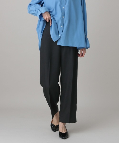 GLOBAL WORK（グローバルワーク）の「MATINEE LINE/ツィードライク/ストレートパンツ/625092（その他パンツ・レディース・グレイッシュベージュ/チャコールグレー/ダークブラウン・SMALL/MEDIUM/LARGE）」の6枚目の写真