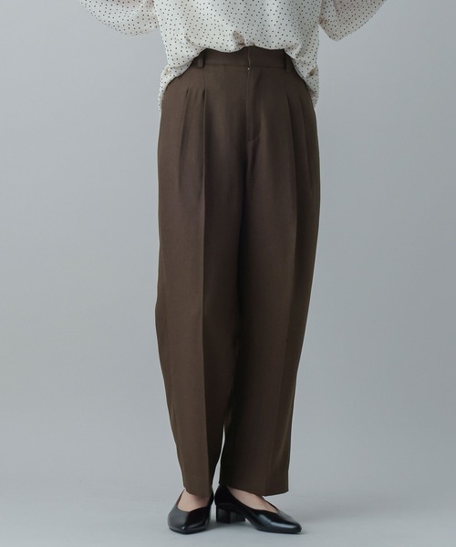 GLOBAL WORK（グローバルワーク）の「MATINEE LINE/ツィードライク/ストレートパンツ/625092（その他パンツ・レディース・グレイッシュベージュ/チャコールグレー/ダークブラウン・SMALL/MEDIUM/LARGE）」の13枚目の写真