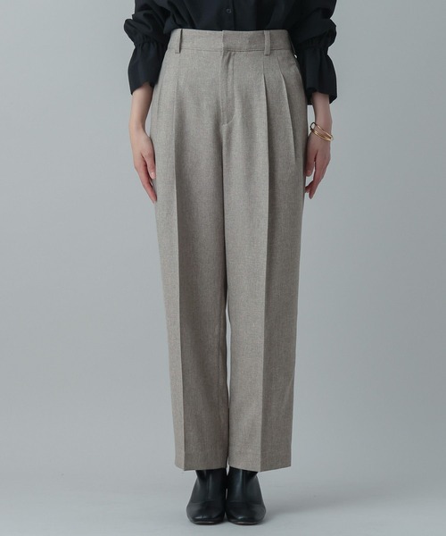 GLOBAL WORK（グローバルワーク）の「MATINEE LINE/ツィードライク/ストレートパンツ/625092（その他パンツ・レディース・グレイッシュベージュ/チャコールグレー/ダークブラウン・SMALL/MEDIUM/LARGE）」の21枚目の写真