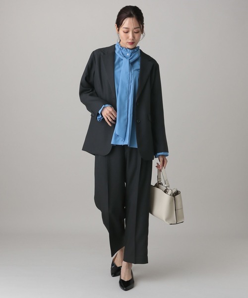 GLOBAL WORK（グローバルワーク）の「MATINEE LINE/ツィードライク/ストレートパンツ/625092（その他パンツ・レディース・グレイッシュベージュ/チャコールグレー/ダークブラウン・SMALL/MEDIUM/LARGE）」の5枚目の写真