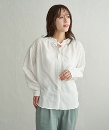 ikka | 襟フリルリボン2WAYブラウス(シャツ/ブラウス)