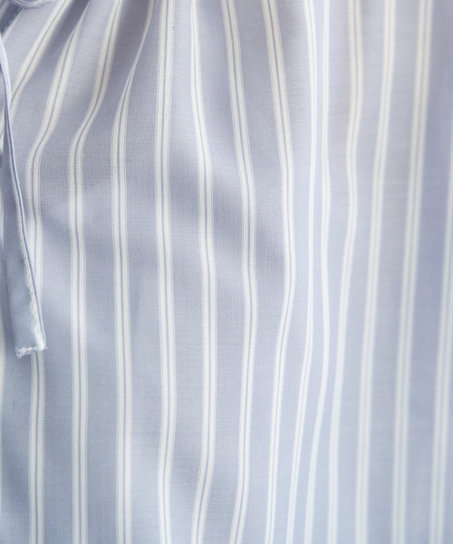 ikka（イッカ）の「襟フリルリボン2WAYブラウス（シャツ/ブラウス・レディース・オフホワイト/グレイッシュベージュ/ライトグリーン/ライトグレー/ブルー・M/L/S）」の18枚目の写真