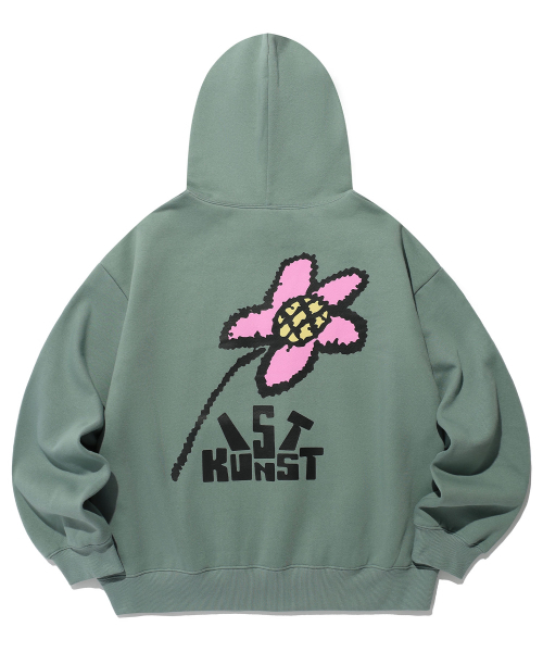ISTKUNST（イストクンスト）の「DOODLE FLOWER HOODIE_DUST MINT(IK2DFMM429A)（パーカー・レディース・その他・S/M/L）」の4枚目の写真