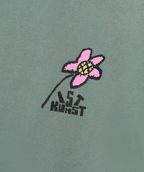 ISTKUNST（イストクンスト）の「DOODLE FLOWER HOODIE_DUST MINT(IK2DFMM429A)（パーカー・レディース・その他・S/M/L）」の2枚目の写真