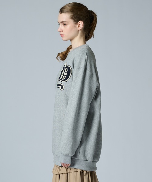 DOUBLE STANDARD CLOTHING(ダブルスタンダードクロージング)の「Dワッペン 裏起毛プルオーバー(WEB限定)(スウェット・レディース・ブラック/グレー・FREE)」の5枚目の写真