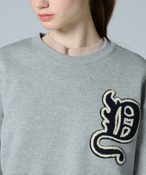DOUBLE STANDARD CLOTHING(ダブルスタンダードクロージング)の「Dワッペン 裏起毛プルオーバー(WEB限定)(スウェット・レディース・ブラック/グレー・FREE)」の7枚目の写真