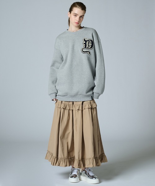 DOUBLE STANDARD CLOTHING(ダブルスタンダードクロージング)の「Dワッペン 裏起毛プルオーバー(WEB限定)(スウェット・レディース・ブラック/グレー・FREE)」の19枚目の写真