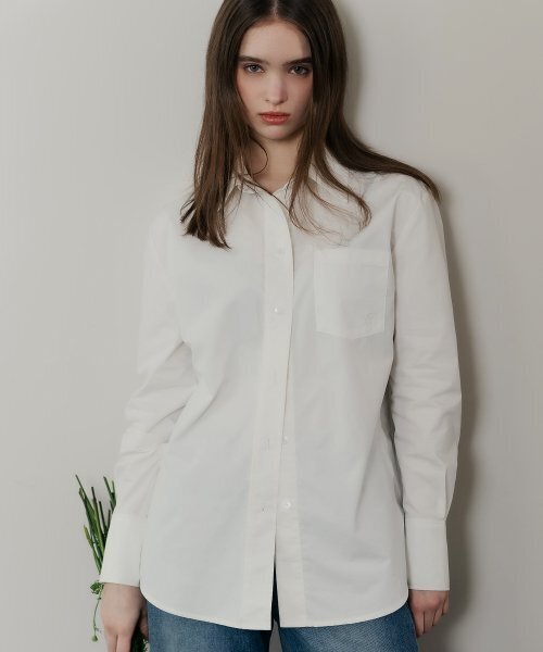 HARDCORE HAPPINESS（ハードコアハピネス）の「COTTON LOGO POCKET SHIRTS_WHITE（シャツ/ブラウス・レディース・その他・FREE）」の7枚目の写真