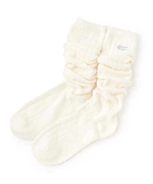 LOVETOXIC（ラブトキシック）の「ロゴカラールーズソックス（ソックス/靴下・キッズ・グレー/イエロー/サックスブルー/ブラック/オフホワイト・F）」の2枚目の写真