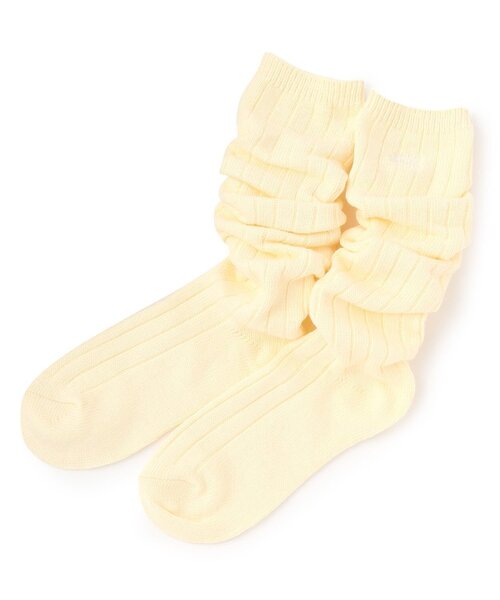 LOVETOXIC（ラブトキシック）の「ロゴカラールーズソックス（ソックス/靴下・キッズ・グレー/イエロー/サックスブルー/ブラック/オフホワイト・F）」の5枚目の写真