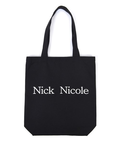 NICK&NICOLE(ニックアンドニコール)の「NICOLE CANVAS ECOBAG_BLACK(エコバッグ/サブバッグ・レディース・その他・ONE SIZE)」の1枚目の写真