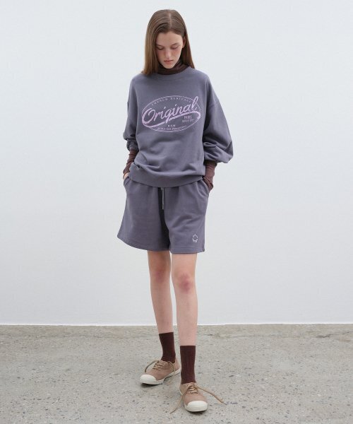 BENSIMON(ベンシモン)の「CIRCLE LOGO SWEATSHORTS - CHARCOAL(その他パンツ・レディース・チャコール・FREE)」の1枚目の写真