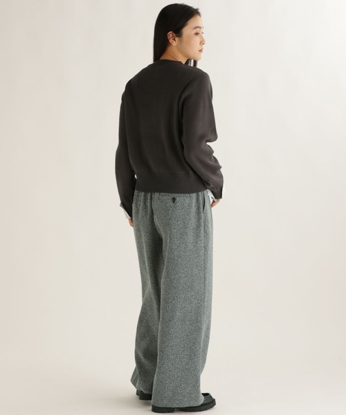 studio CLIP（スタディオクリップ）の「【daily CLIP】布帛コンビクルーカーディガン（カーディガン/ボレロ・レディース・グレー/ナチュラル/チャコール・FREE）」の16枚目の写真